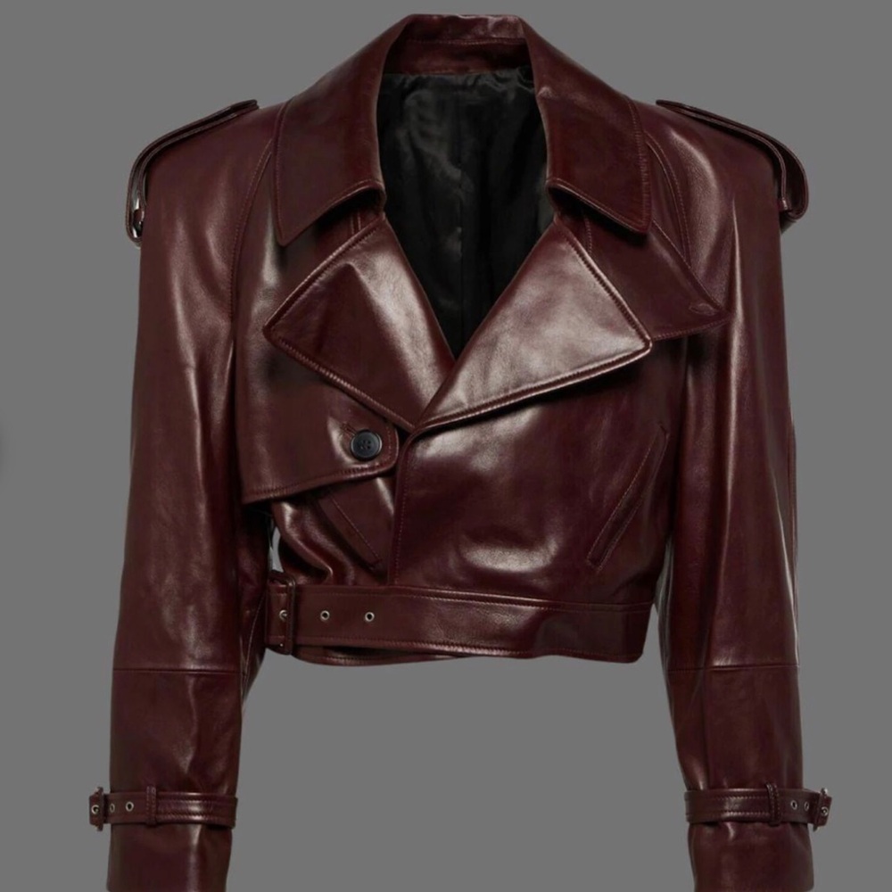 Burgundy Leather Jacket
